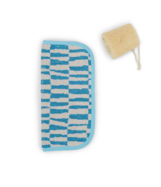 Fancy guest towel Piscine bleu