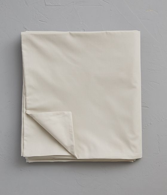 Percale duvet over beige pashmina