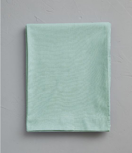 Green flat sheet fleur d'amandier