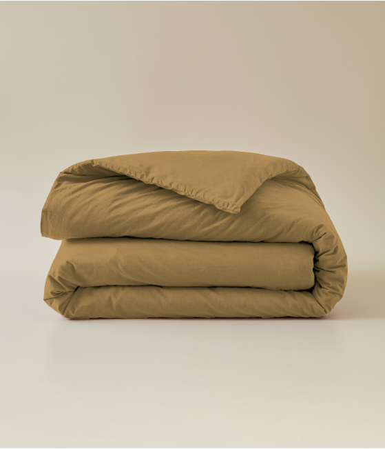 Duvet cover wax brown