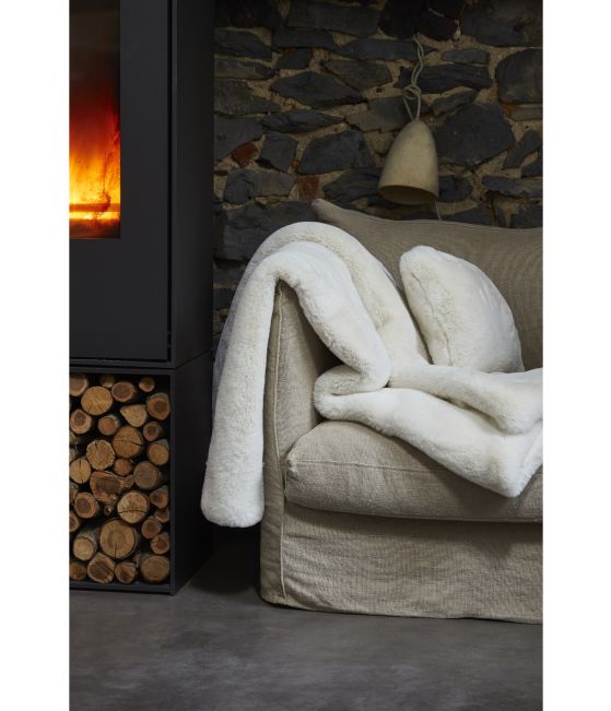 Fake fur blanket Cocon