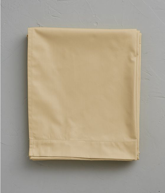 Wheat beige percale flat sheet 180x290