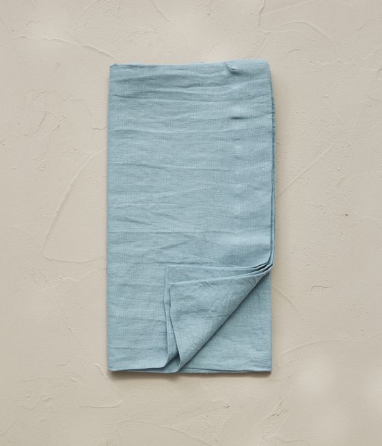 Blue cap stone washed linen bolstercase