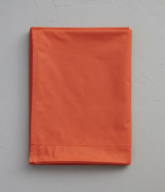 Orange flat sheet etincelle 180x290 cm