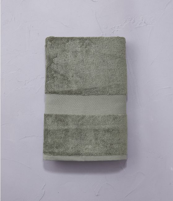 Bath towel vetiver green 70x140
