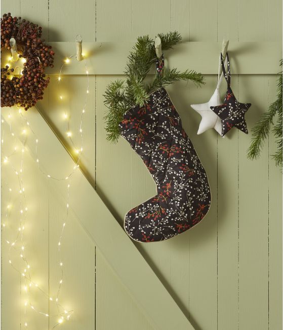 Printed Christmas sock Joy