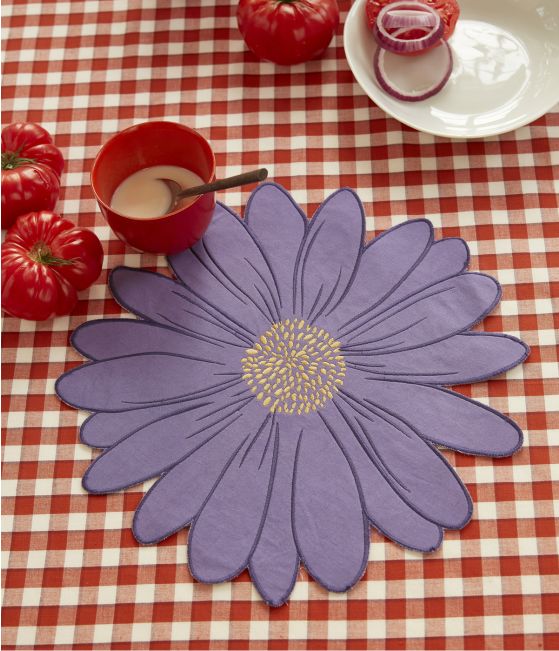 Table mat Marguerite violet