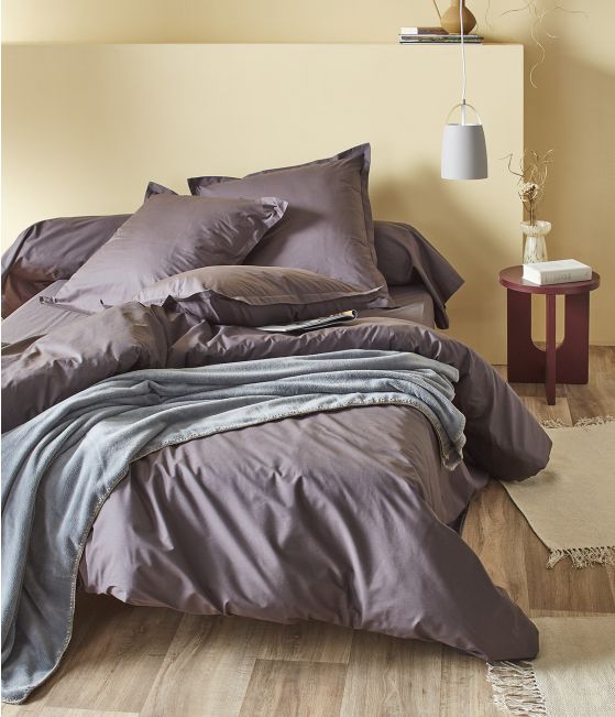 Grey duvet cover basalt