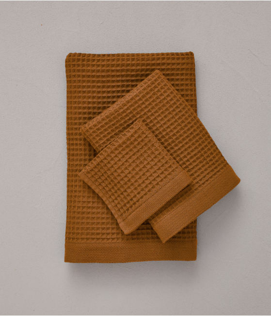 Moka Waffle-Weave Bath Set