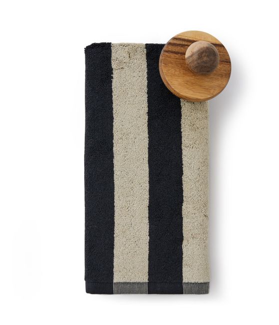 Fancy towel Lignes anthracite