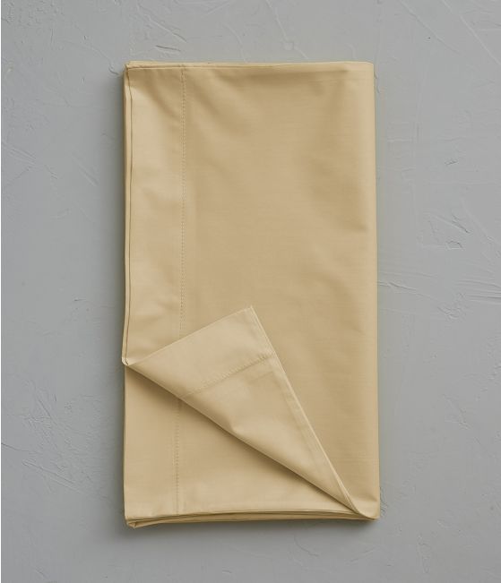 Wheat beige percale bolster case