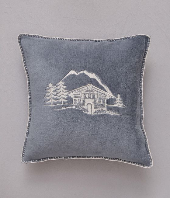 Polar cushion cover Chalets d'alpage 45x45 cm