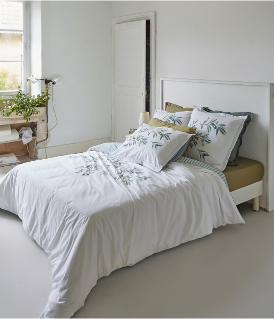 Printed bed set L'oliveraie