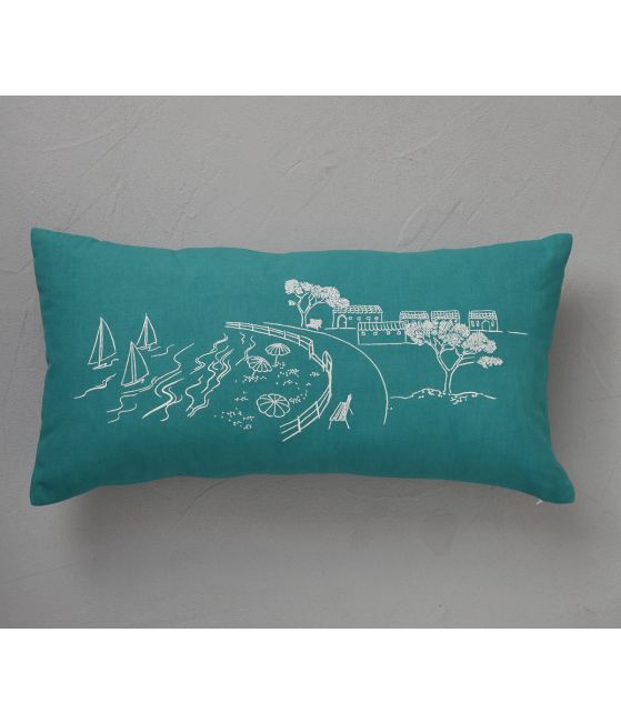 Cushion cover Journée à la mer 30x60cm