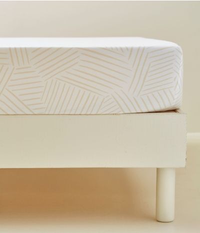 Printed fitted sheet Après-ski