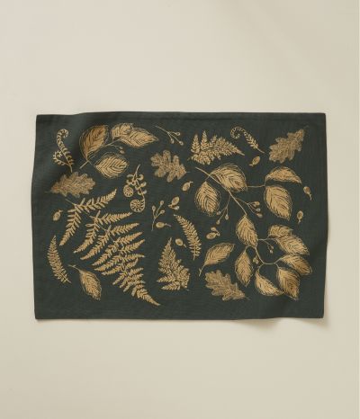 Printed table mat Forêt enchantée vert
