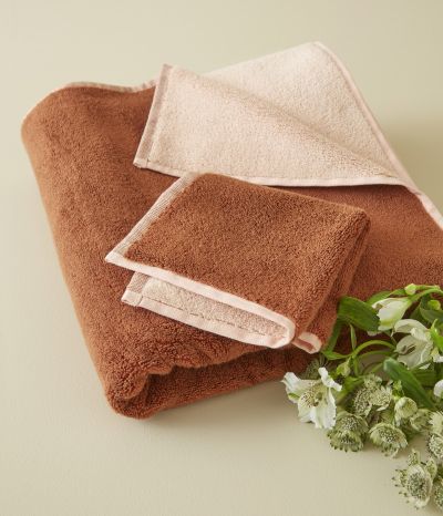 Set of bath linen Caramel / Rose
