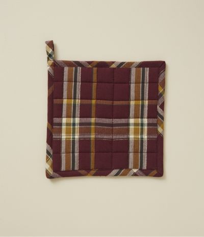 Check pot holder Forêt enchantée