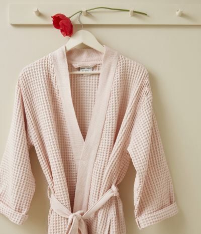 Kimono honeycomb Bain de minuit pink