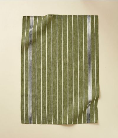 Dishcloths lin Aux petits oignons kaki