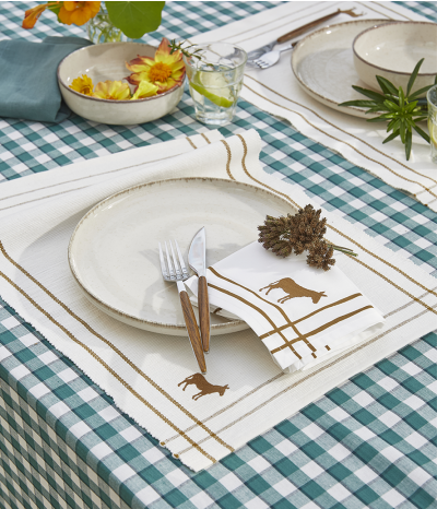 Table linen RDV au pré Mascarpone