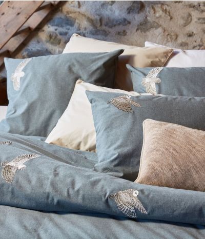 Flannel bedding set with embroidery L'envol