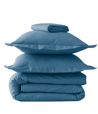 Percale blue vague