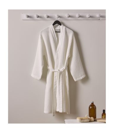 Kimono honeycomb Bain de minuit white
