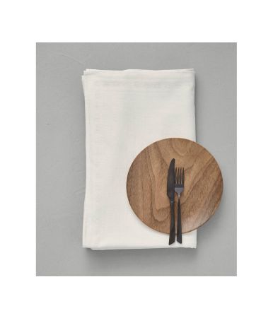 Shell white damask Eloges tablecloth