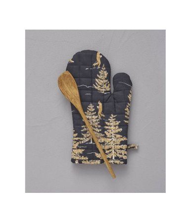 Printed oven glove Cache cache