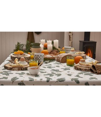 Coated tablecloth Pomme de pin