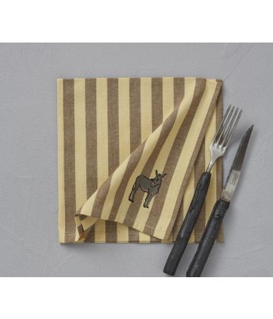 Napkin Cévennes jaune  47x47cm