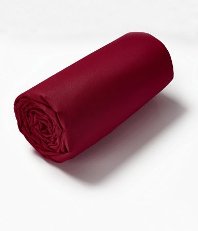 Red fitted sheet garance