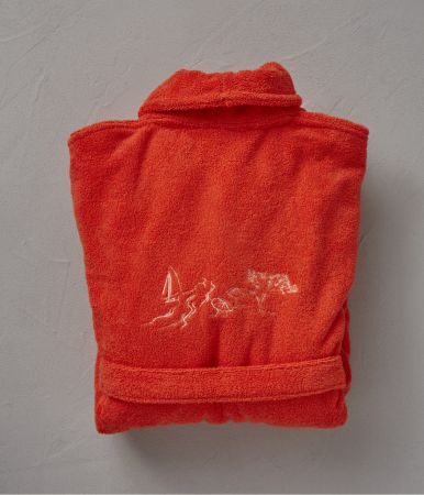 Bathrobe Journée à la mer Vermillon