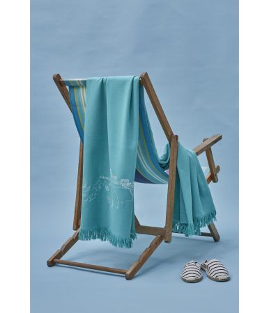Fouta Journée mer vert 100x170cm