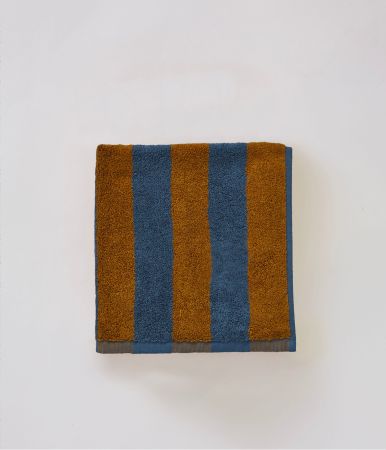 Fancy towel 50x100 Lignes bleu