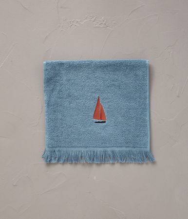 Guest towel Porto pino bleu