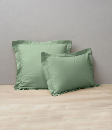 Pillowcase coton Vert romarin