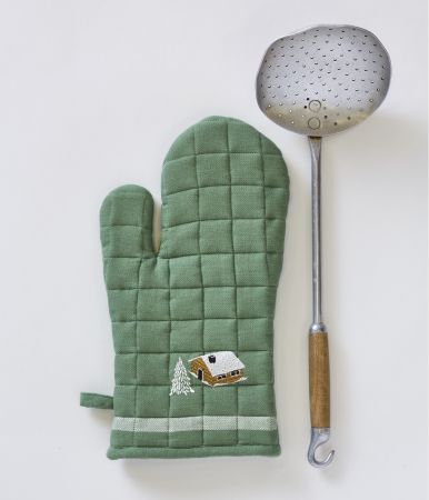 Oven mitten Au coeur de la vallée vert