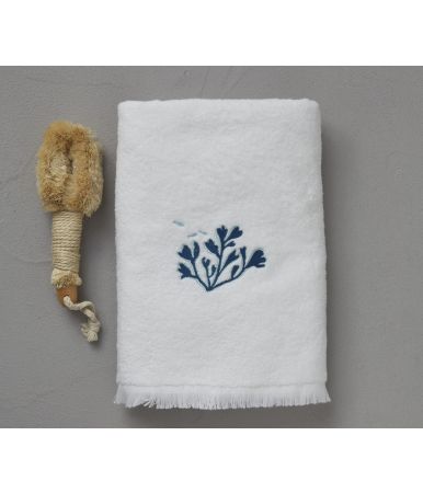 Bath towel Contre courants blanc 70x140cm