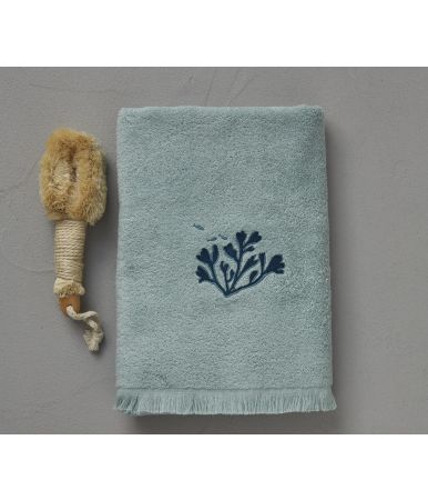 Bath towel Contre courants eau turquoise 70x140cm