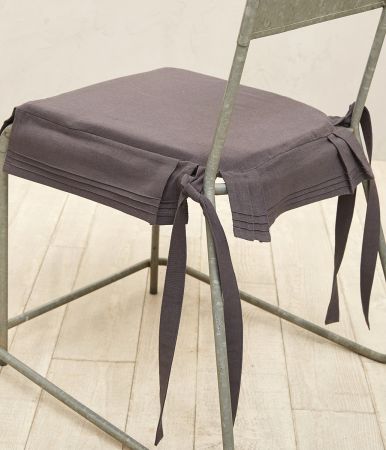 Chair pad grey anthracite