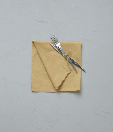 Set of 2 napkins métis Prélude yellow