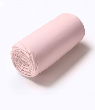 Pink opéra percale fitted sheet