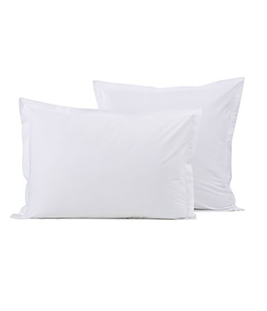 White percale pillowcase