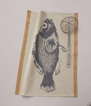 Tea towel Calanques hemp beige