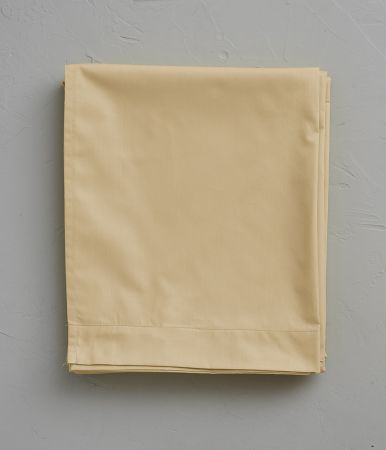 Wheat beige percale flat sheet 180x290