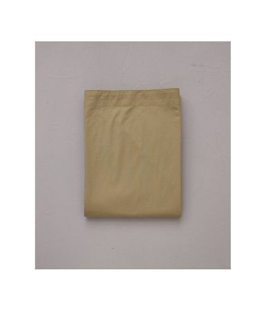 Washed percale flat sheet grass green 180x290 cm