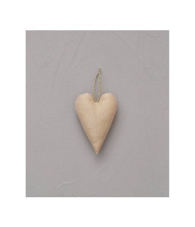 Stripped heart-shaped decoration item Jours de fête