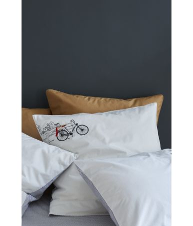Embroidered pillowcase Amsterdam